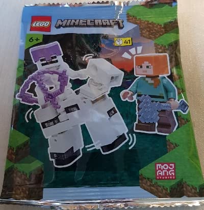 Foto 4 pulgar | Juguete Lego Minecraft: Álex con Esqueleto y Caballo Esqueleto - Venta Internacional