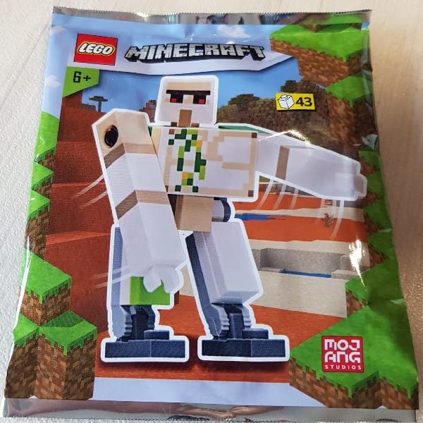 Foto 4 pulgar | Figura Lego Minecraft Iron Golem Minifig con Ficha Extra - Venta Internacional