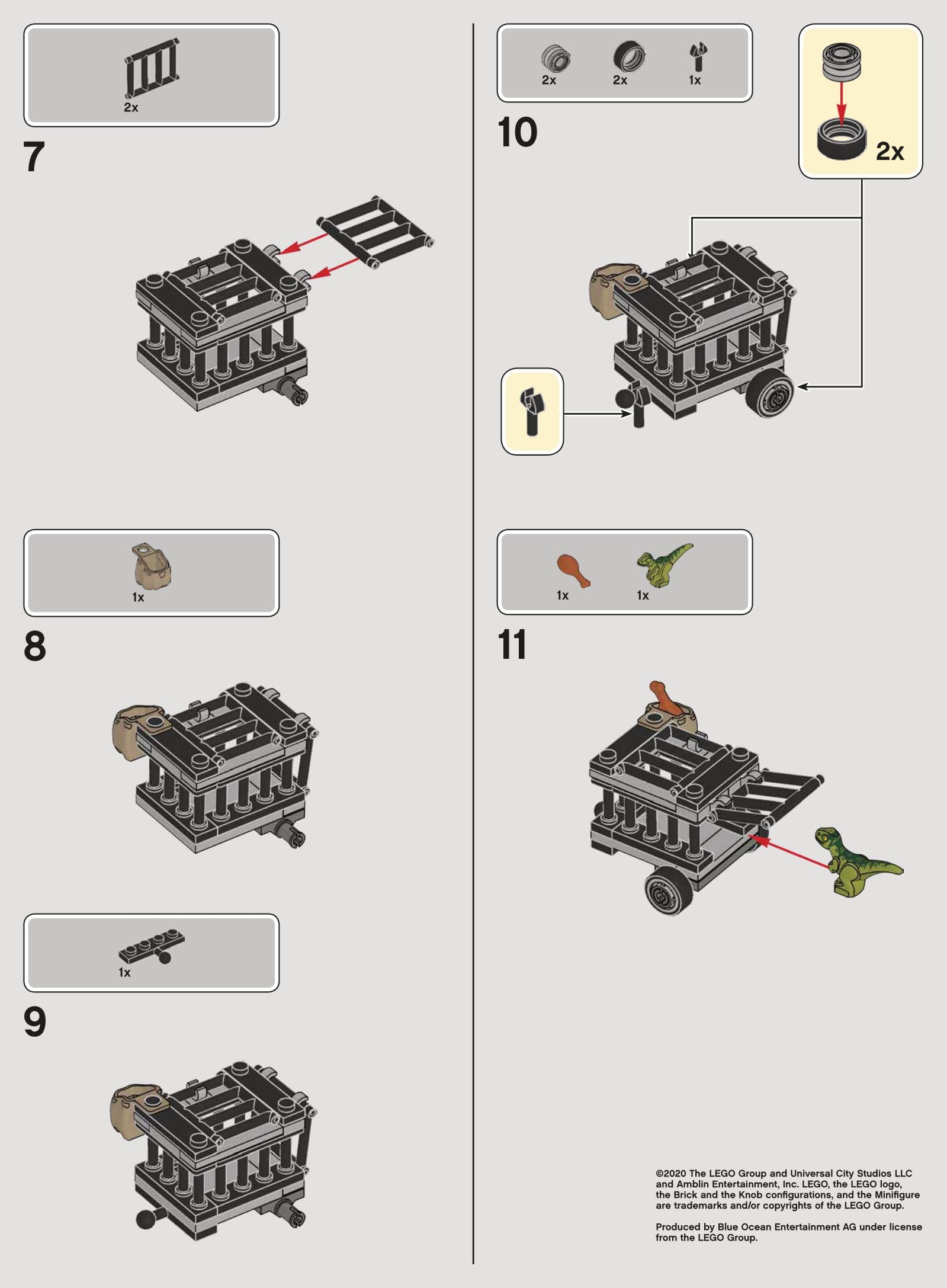 Foto 5 pulgar | Jaula de Transporte de Dinosaurios Bebé Lego Jurassic World - Venta Internacional