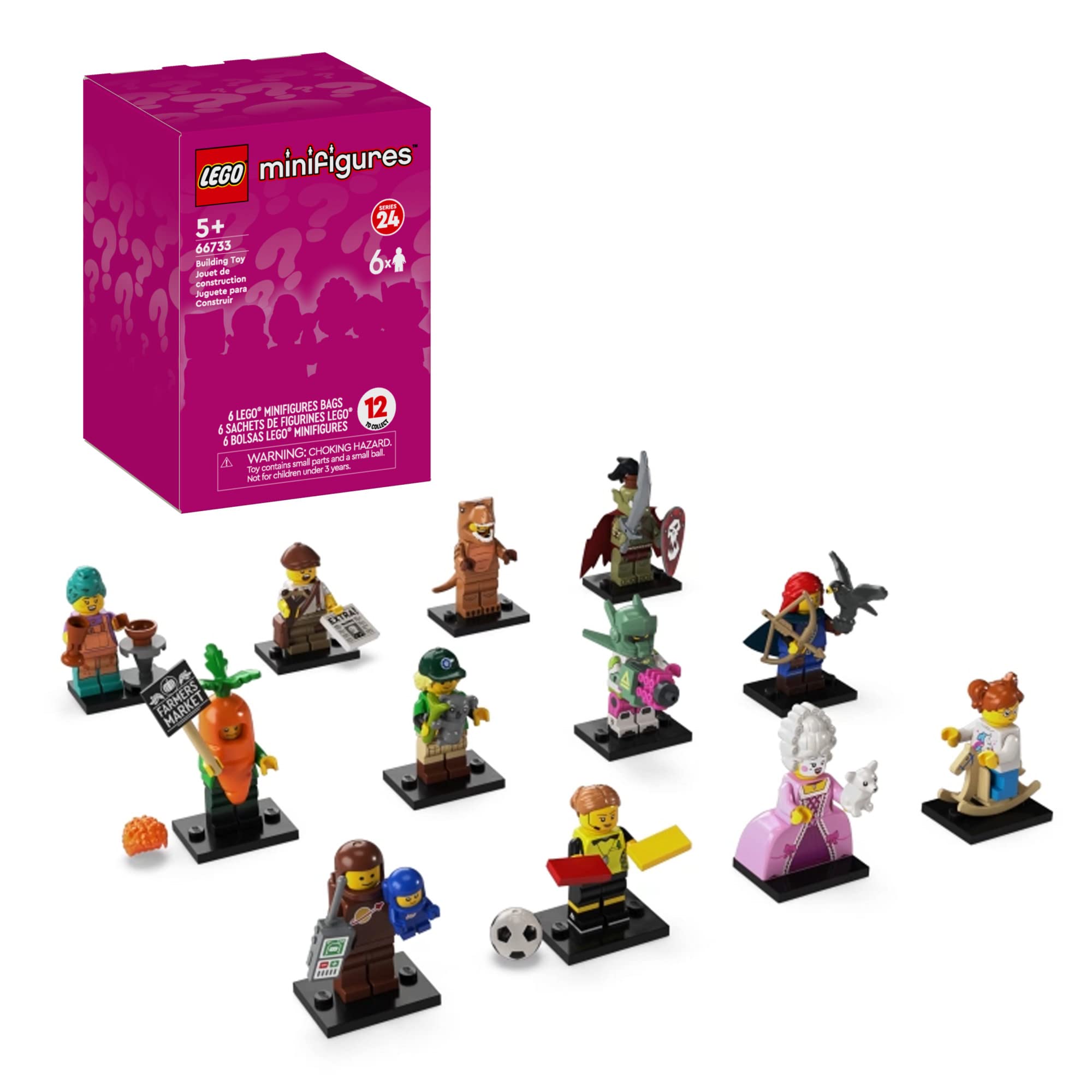 Lego Minifigures Series 24 Paquete de 6 Figuras - Venta Internacional