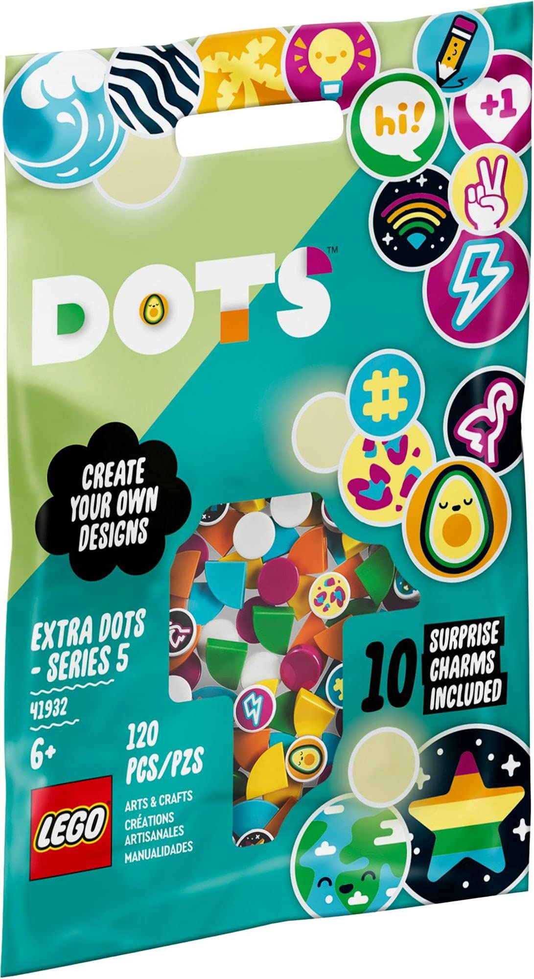 Foto 5 pulgar | Lego Dots Extra Dots Serie 5 41932 con 95 Piezas - Venta Internacional