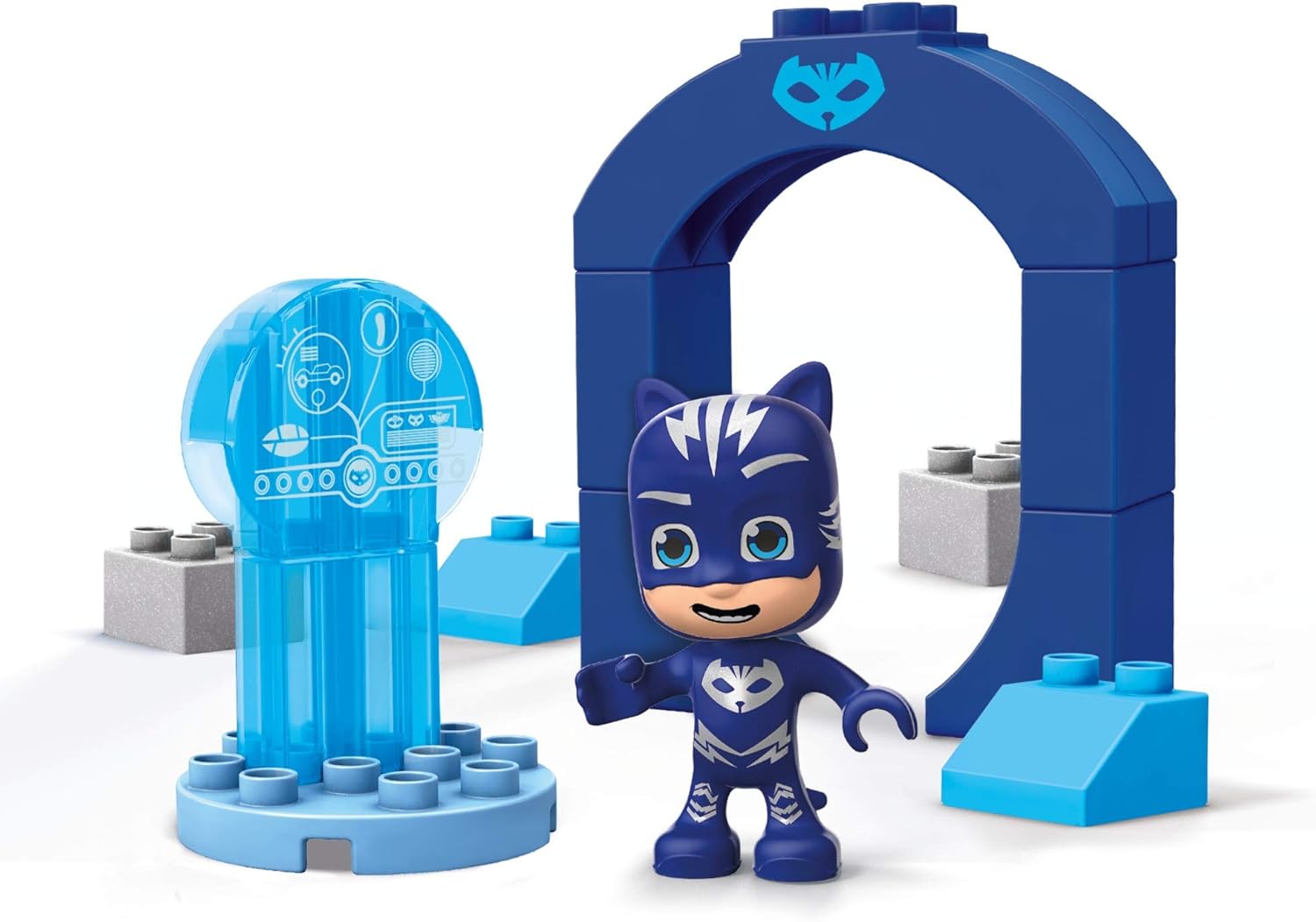 Foto 3 pulgar | PjMasks Mega Bloks La Cueva de Gatuno 15 Piezas