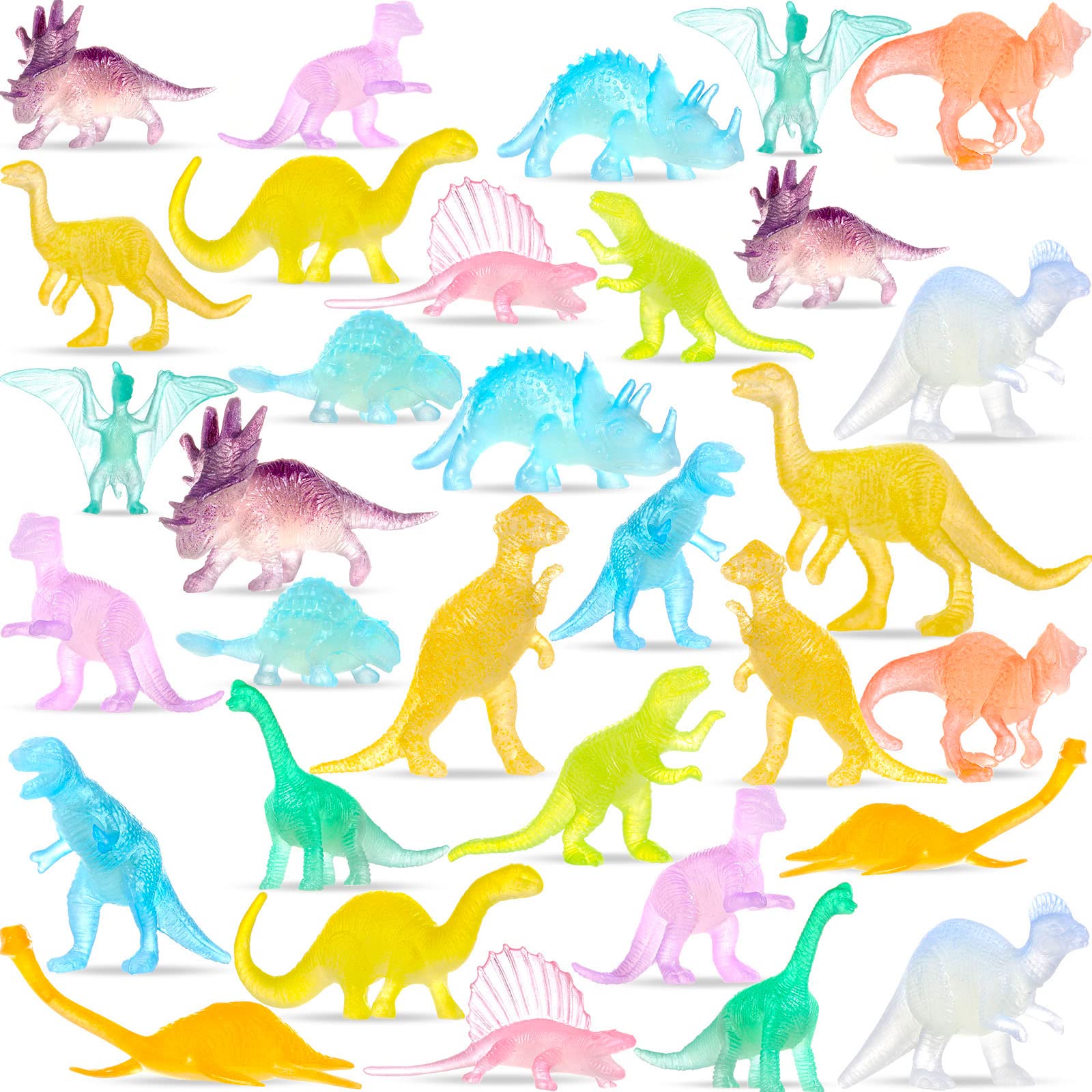 Foto 2 pulgar | Minifiguras Dinosaurio Skylety Brillan en la Oscuridad 32 Unidades - Venta Internacional
