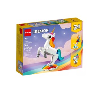 Foto 5 | Kit De Construcción 3 En 1 Unicornio Mágico 145 Piezas 3+, Belug Blanco