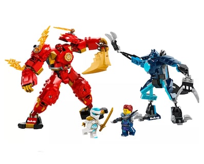 Foto 2 | Juguete De Construcción Ninja Con Un Mech Elemental Del Fuego De Kai, Belug Multicolor
