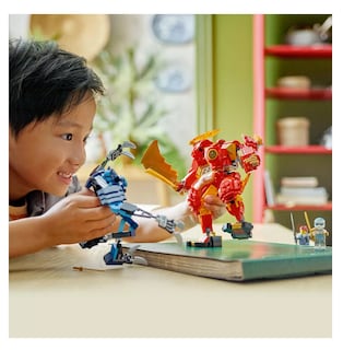 Foto 5 | Juguete De Construcción Ninja Con Un Mech Elemental Del Fuego De Kai, Belug Multicolor