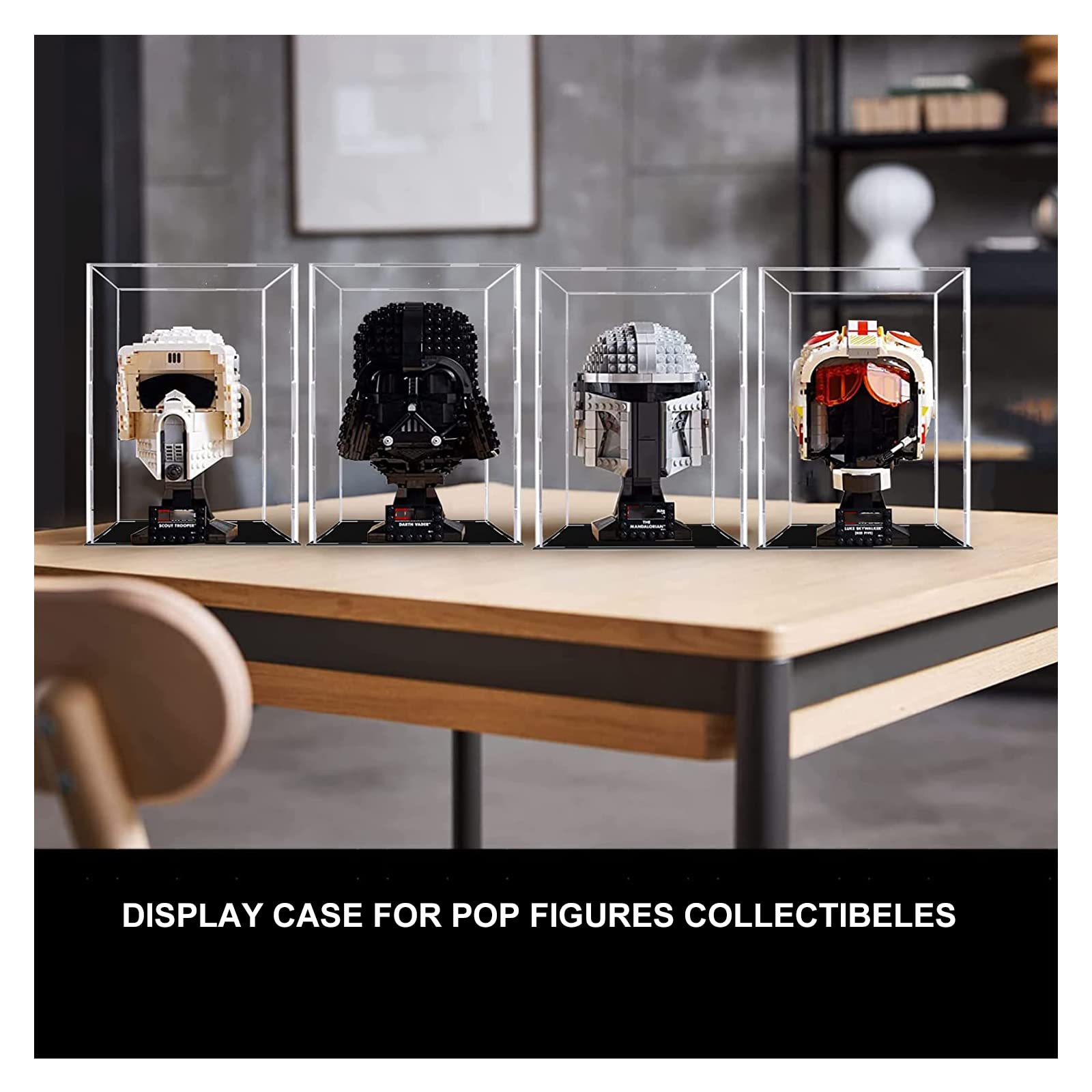 Foto 3 pulgar | Vitrina Acrílica Para El Juego De Maquetas De Casco Lego Darth Vader - Venta Internacional.
