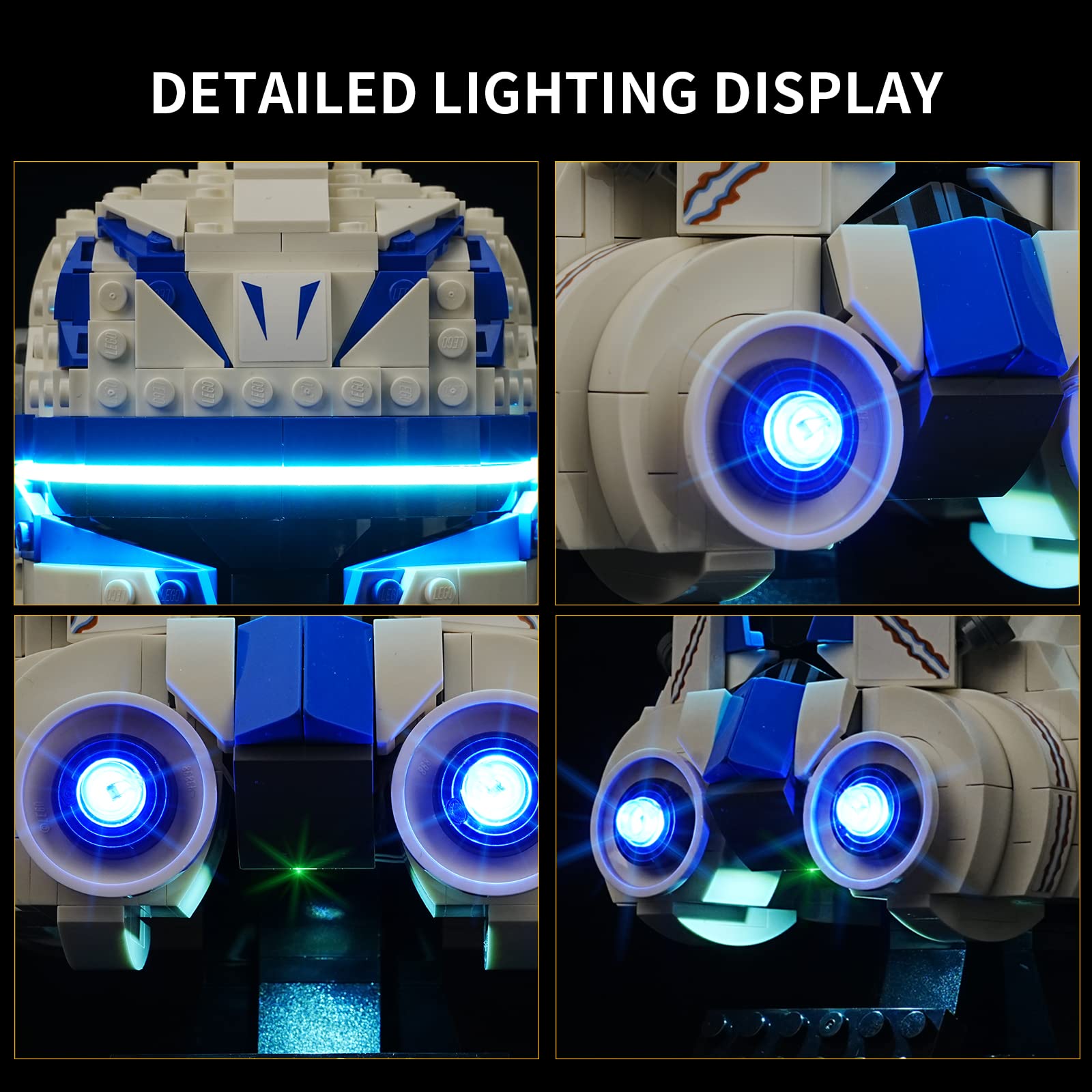 Foto 4 | Set De Iluminación Led Rorliny Para Lego Star Wars Captain Rex 75349 - Venta Internacional.