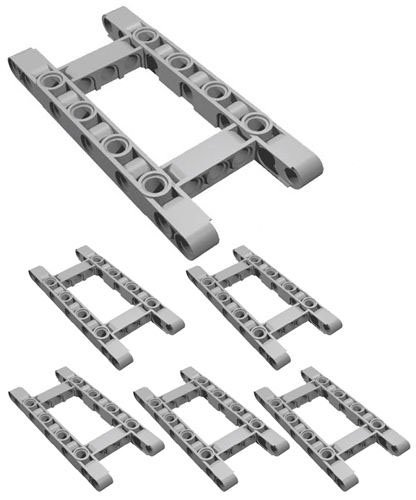 Foto 2 pulgar | Marco De Chasis Lego Technic, Brazo Elevador, Viga, Sin Tachuelas, 5 X 11 En Forma De H - Venta Internacional.