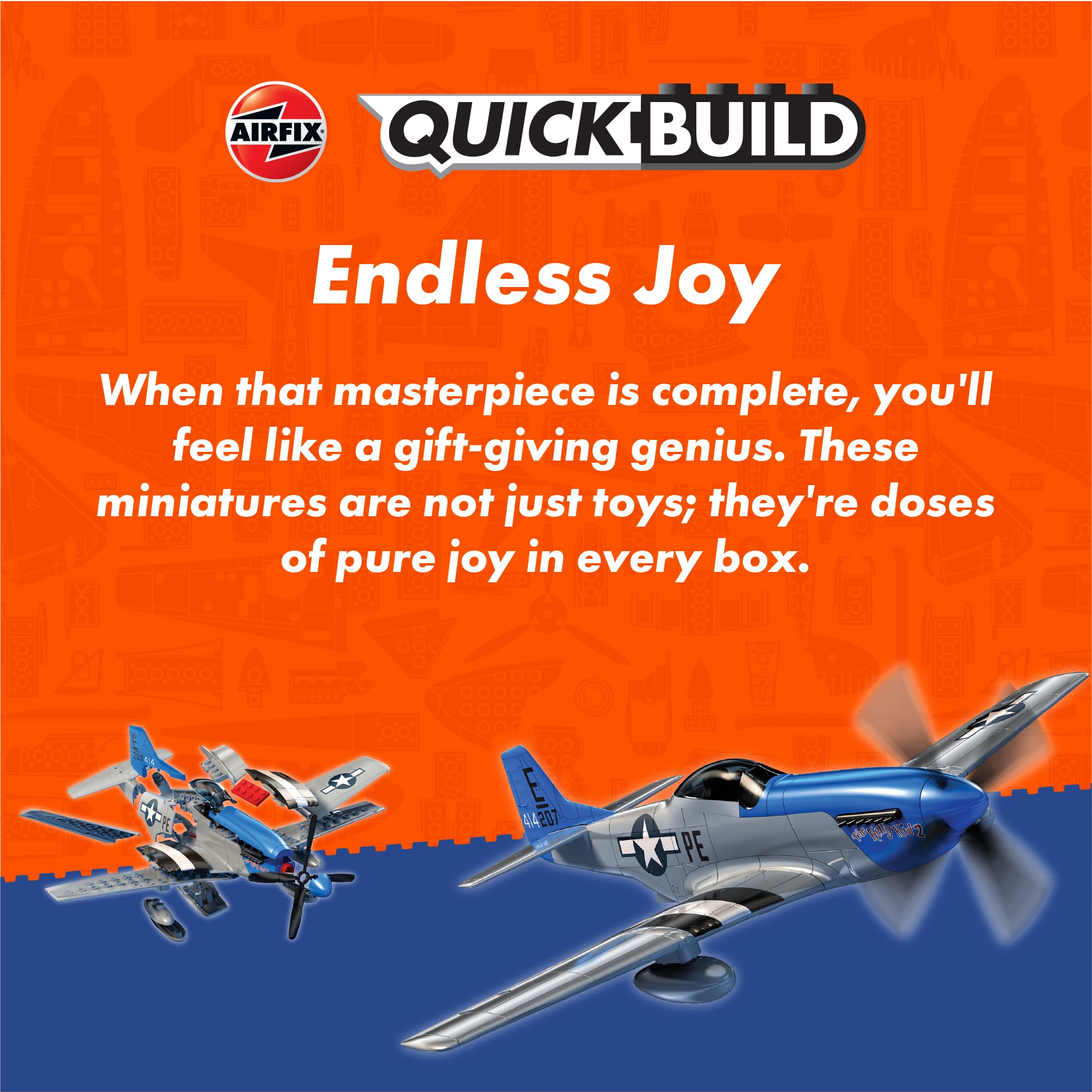 Foto 6 pulgar | Kit De Maquetas De Plástico Airfix Quickbuild P-51d Mustang - Venta Internacional.