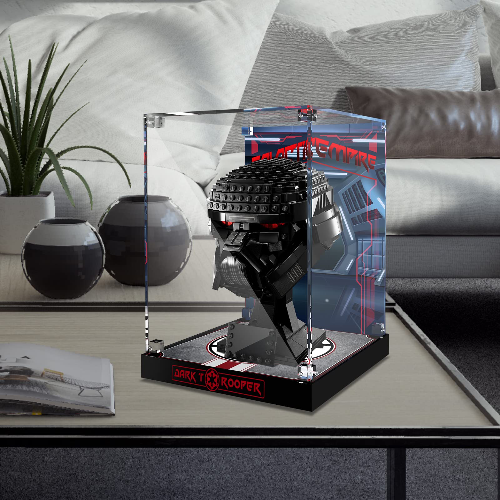 Foto 7 | Vitrina Acrílica Pipart Para Casco Lego 75343 Dark Trooper - Venta Internacional.
