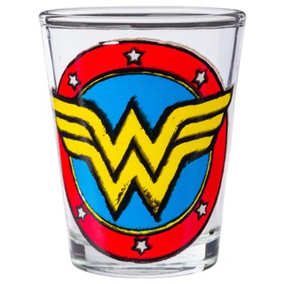 Foto 2 | Set De Minigafas Con Logotipos Plateados De Superhéroes De Buffalo Dc Comics - Venta Internacional.