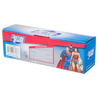 Foto 6 | Set De Minigafas Con Logotipos Plateados De Superhéroes De Buffalo Dc Comics - Venta Internacional.