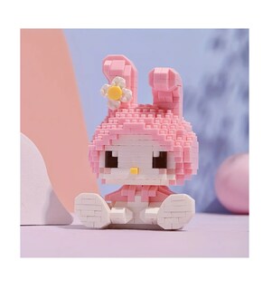 Foto 3 | Set Mini Bloques Armables My Melody Kuromi 406 Pzs Rosa