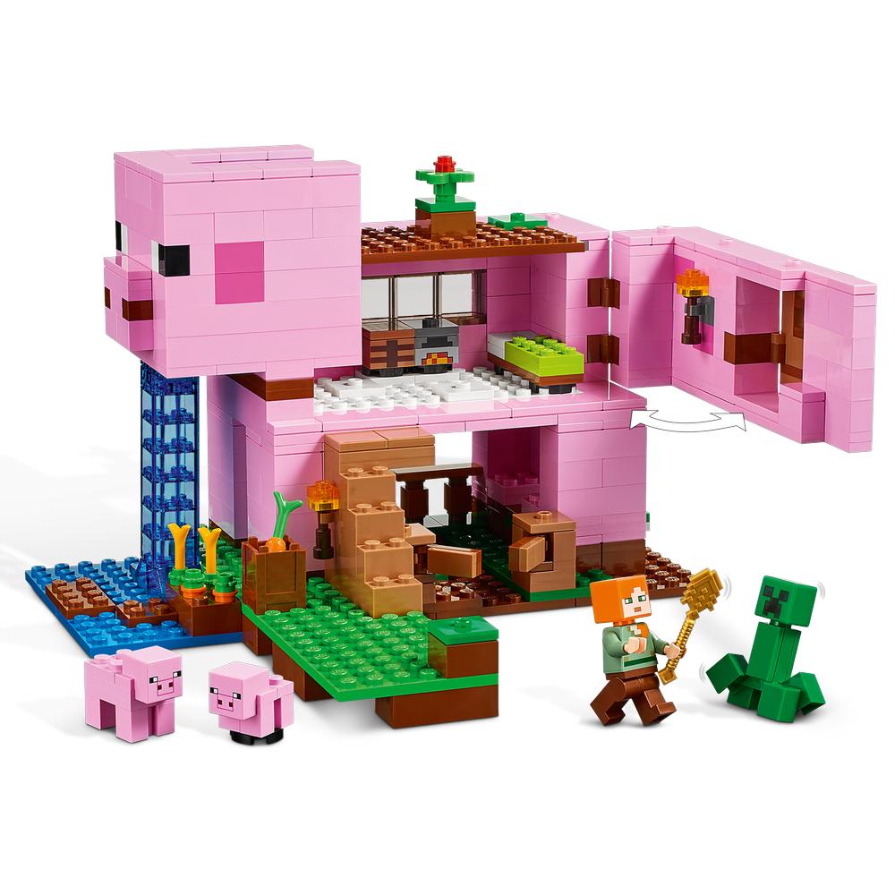 Foto 3 pulgar | Lego Minecraft La Casa-cerdo 21170 de 490 Piezas