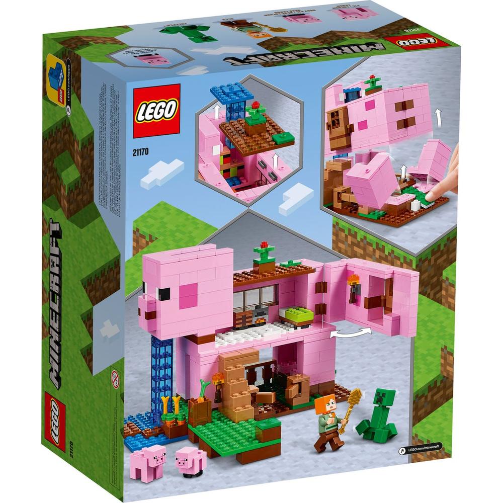 Foto 4 pulgar | Lego Minecraft La Casa-cerdo 21170 de 490 Piezas