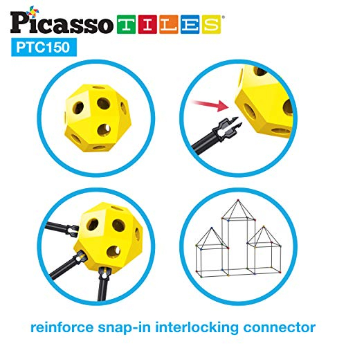 Foto 4 pulgar | Kit De Construcción Fort Picassotiles Para Niños, 150 Piezas Con Túnel - Venta Internacional.