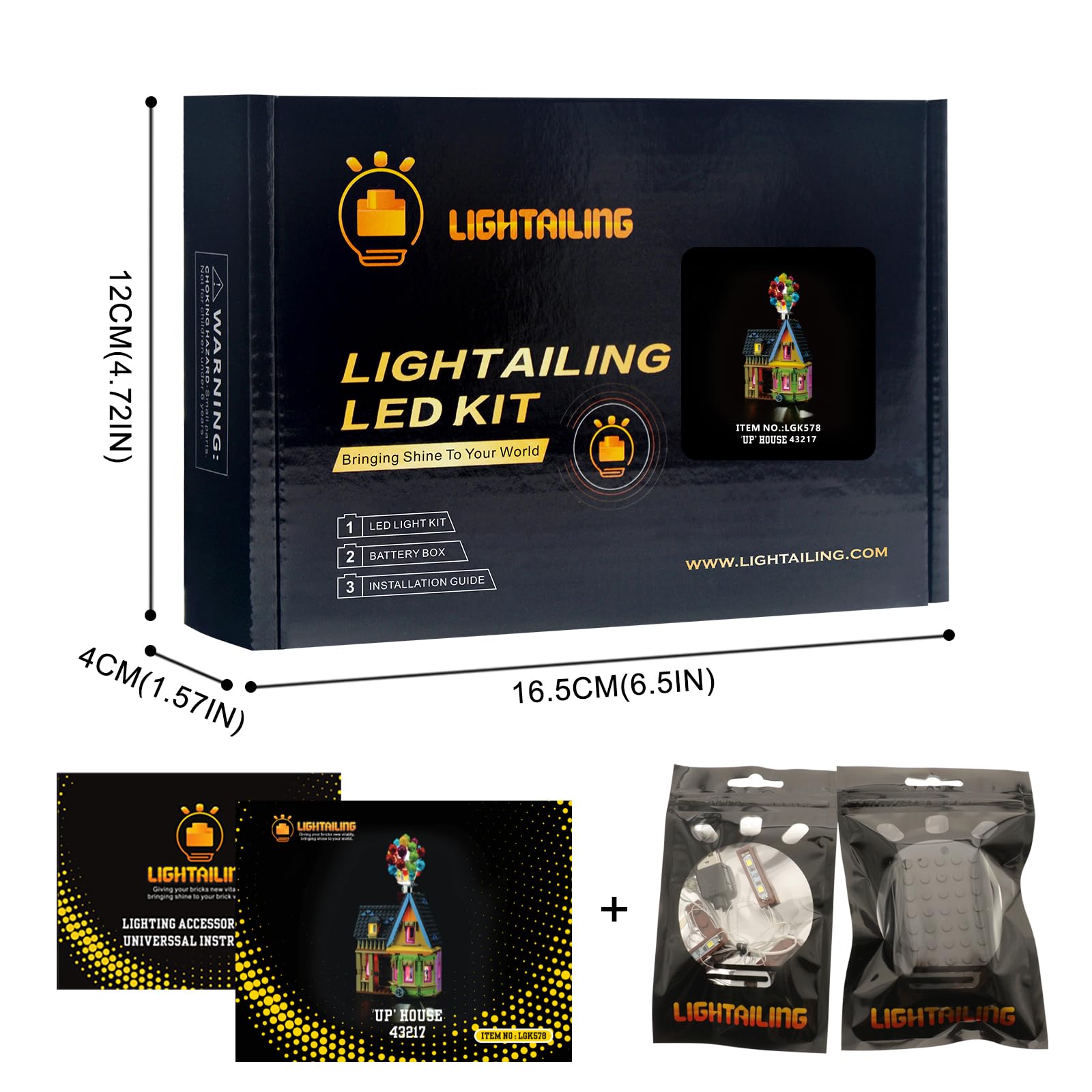 Foto 7 pulgar | Kit de Iluminación Lightailing para Lego 43217 Casa Up con Luz Led - Venta Internacional