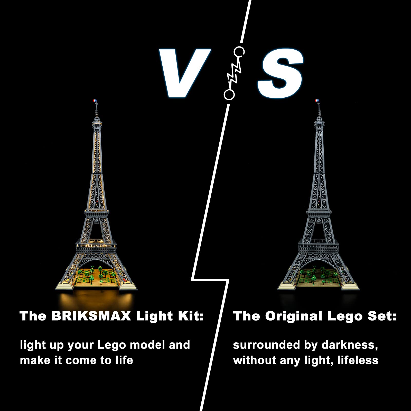 Foto 6 | Kit de Iluminación Briksmax para Torre Eiffel Lego-10307 con Luz Led - Venta Internacional
