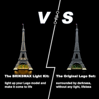 Foto 6 | Kit de Iluminación Briksmax para Torre Eiffel Lego-10307 con Luz Led - Venta Internacional