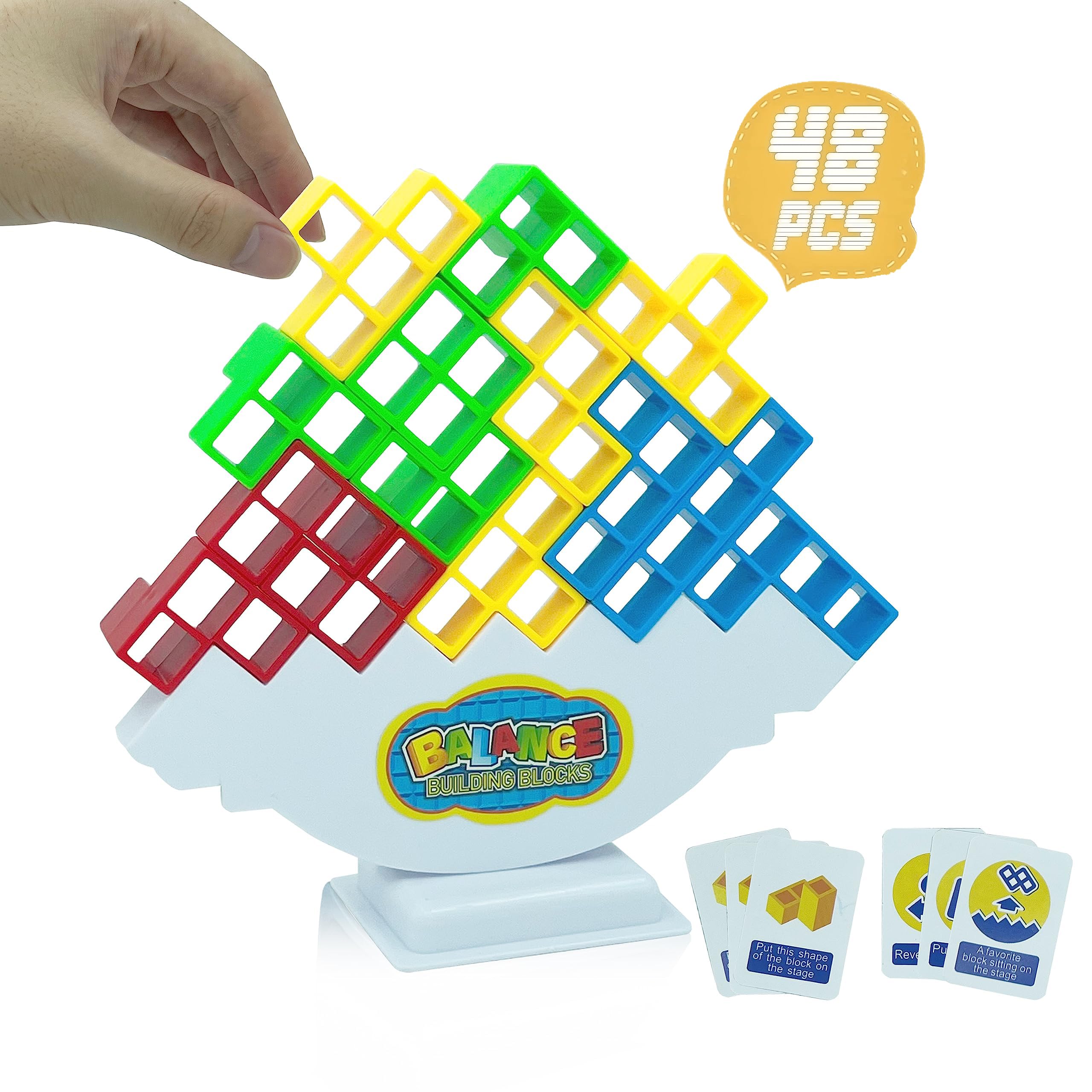 Foto 2 pulgar | Juego De Bloques Apilables Tetra Tower Balance, 48 Piezas - Venta Internacional.