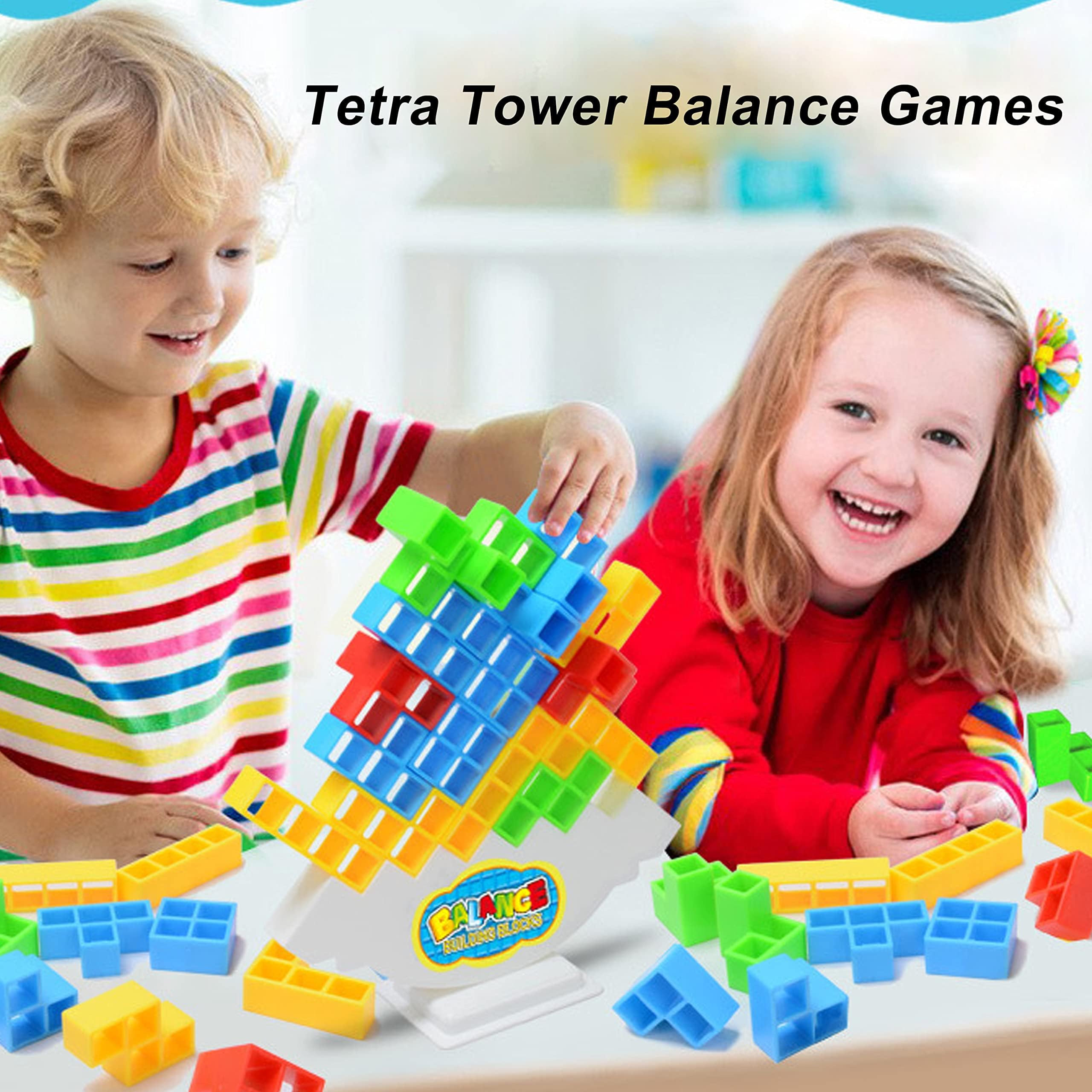Foto 6 pulgar | Juego De Bloques Apilables Tetra Tower Balance, 48 Piezas - Venta Internacional.