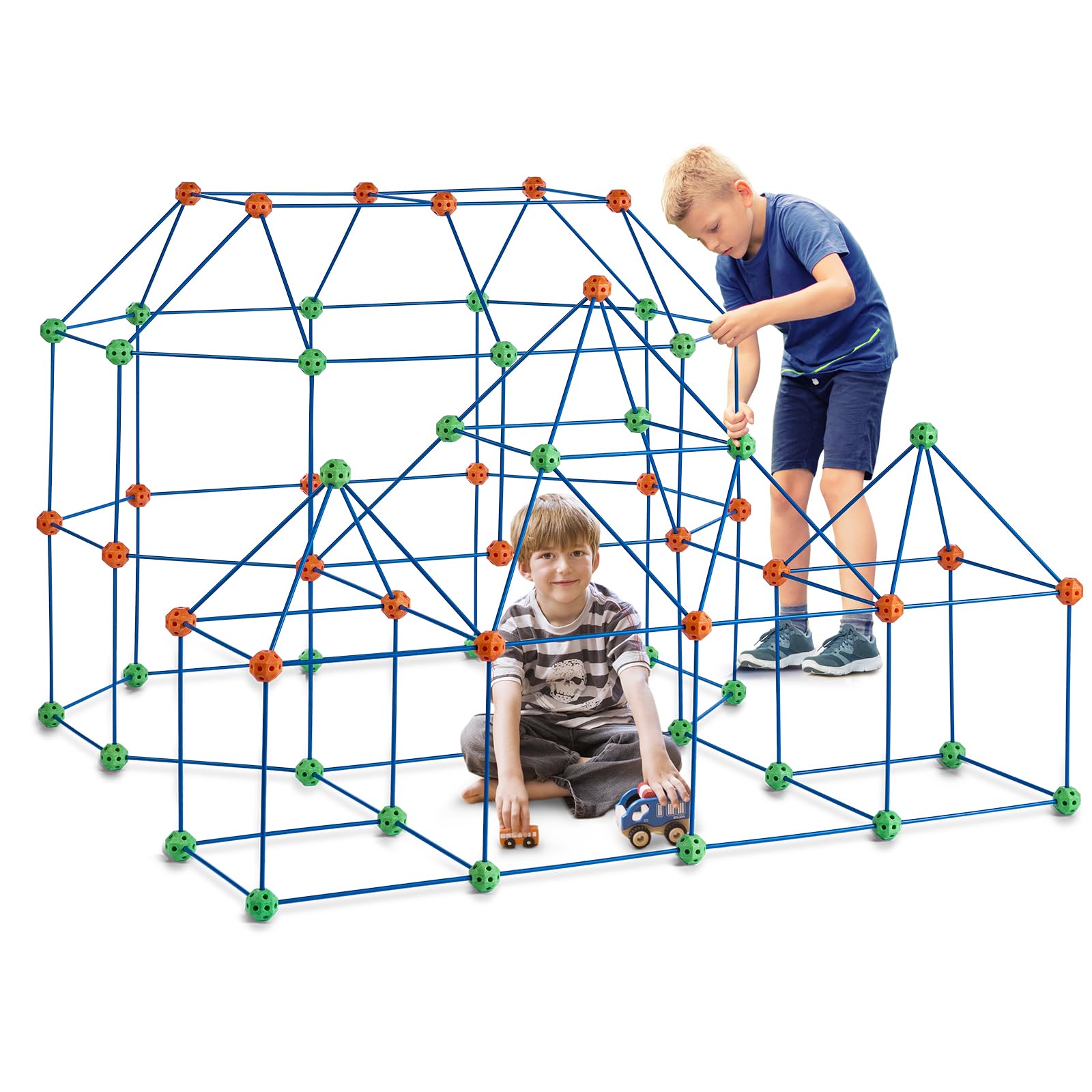 Foto 2 pulgar | Kit De Construcción Fort Vevor Para Niños De 4 A 8 Años O Más Con 120 Varillas Y 60 Bolas - Venta Internacional.