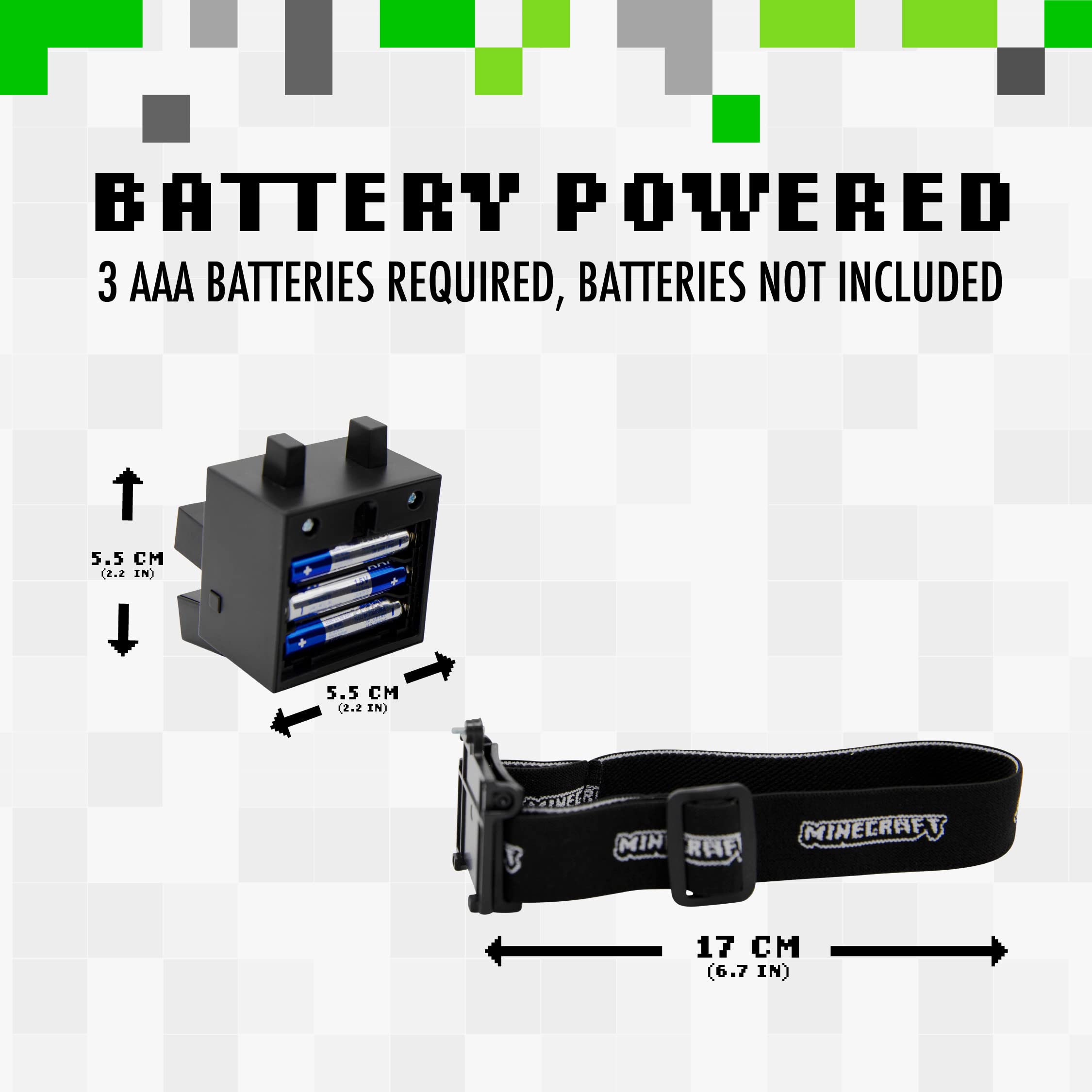 Foto 4 | Linterna Frontal Paladone Minecraft Ender Dragon Con Sonidos Para Niños - Venta Internacional.