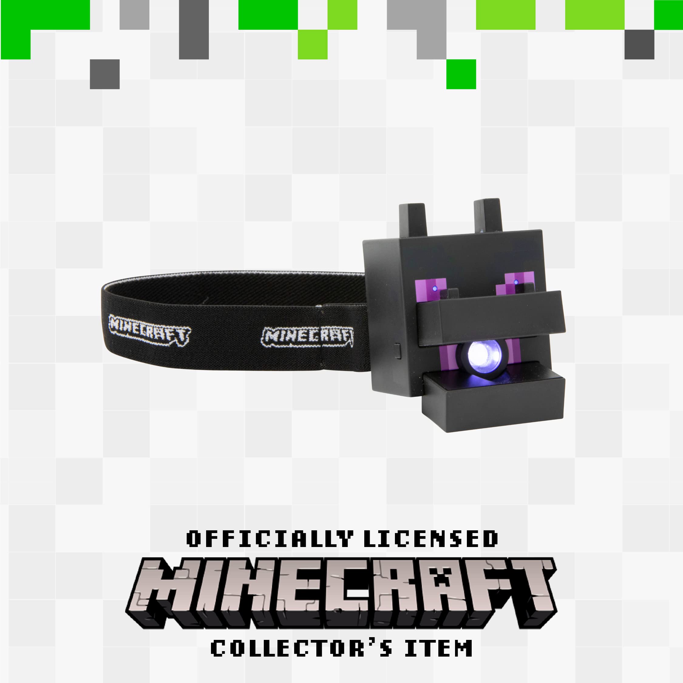 Foto 5 | Linterna Frontal Paladone Minecraft Ender Dragon Con Sonidos Para Niños - Venta Internacional.