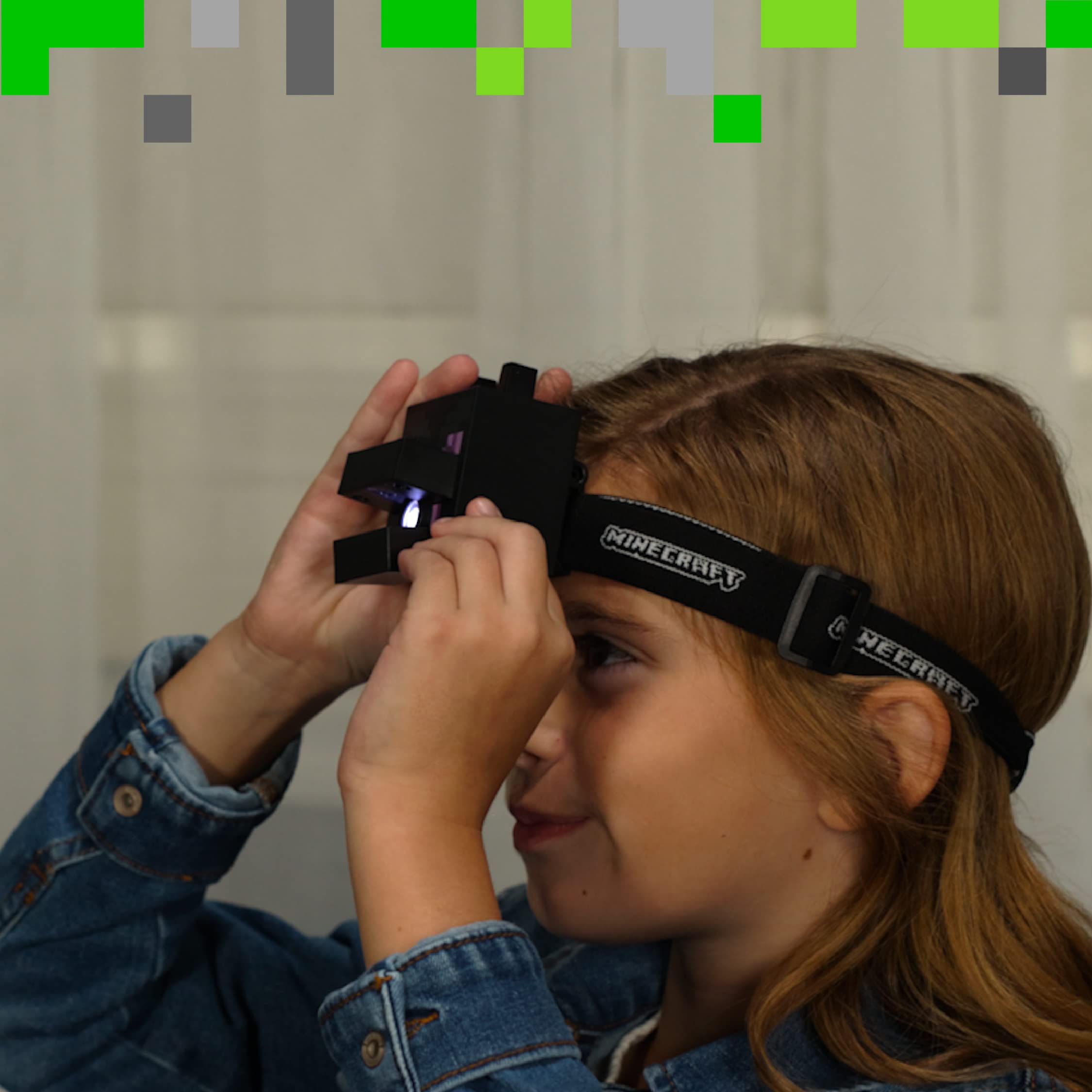 Foto 6 | Linterna Frontal Paladone Minecraft Ender Dragon Con Sonidos Para Niños - Venta Internacional.