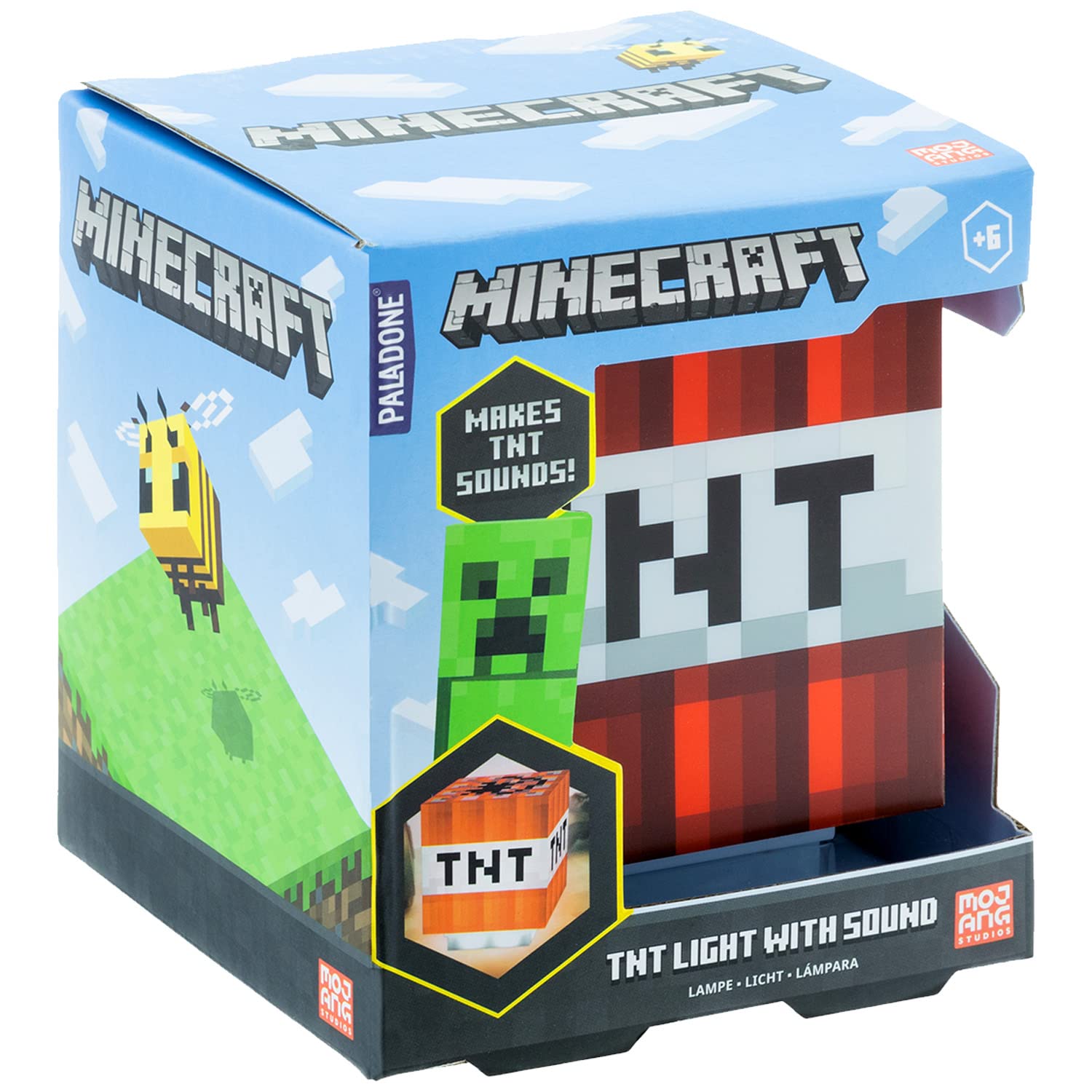 Foto 2 pulgar | Night Light Paladone Minecraft Tnt Con Sonidos Oficiales Del Juego - Venta Internacional.