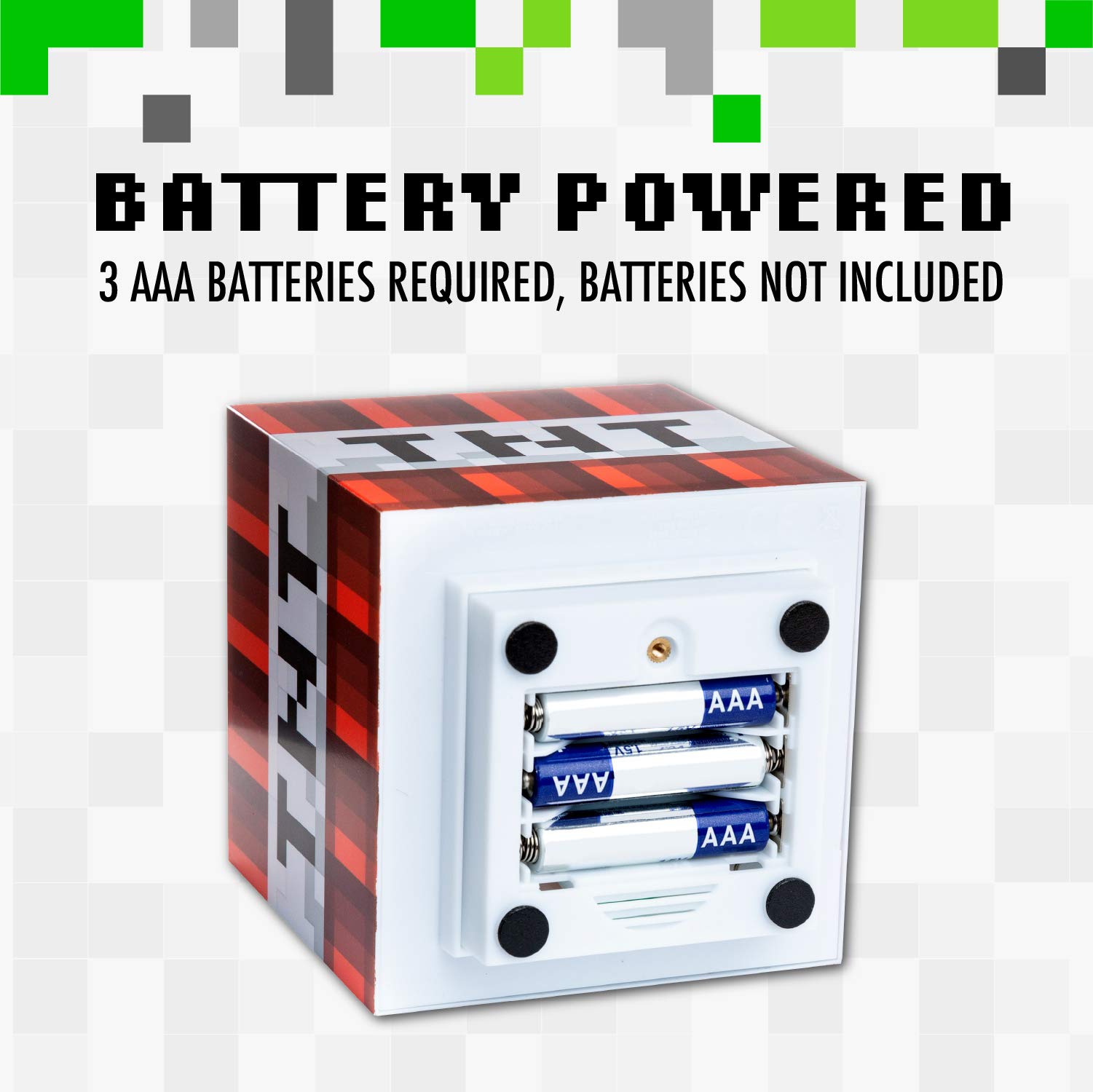 Foto 2 | Night Light Paladone Minecraft Tnt Con Sonidos Oficiales Del Juego - Venta Internacional.
