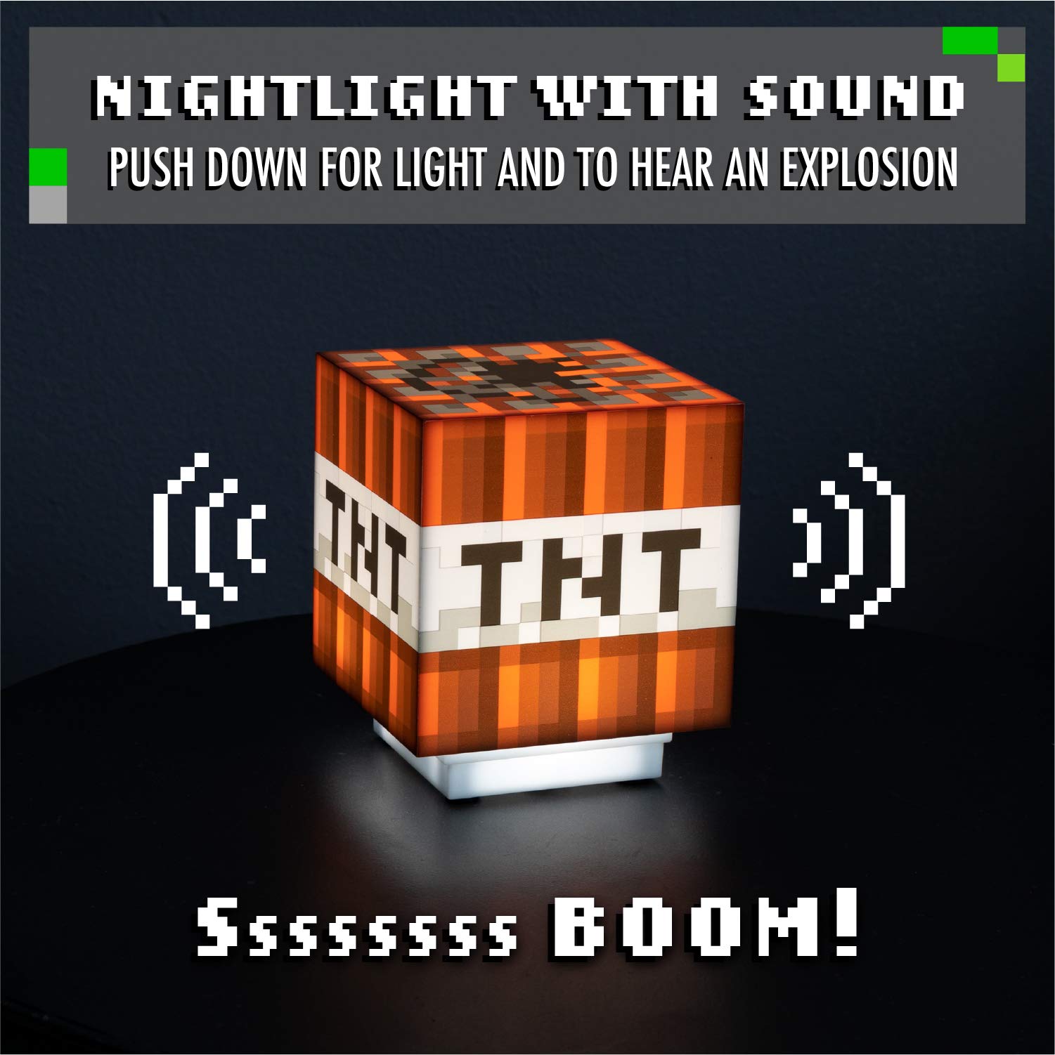 Foto 6 pulgar | Night Light Paladone Minecraft Tnt Con Sonidos Oficiales Del Juego - Venta Internacional.