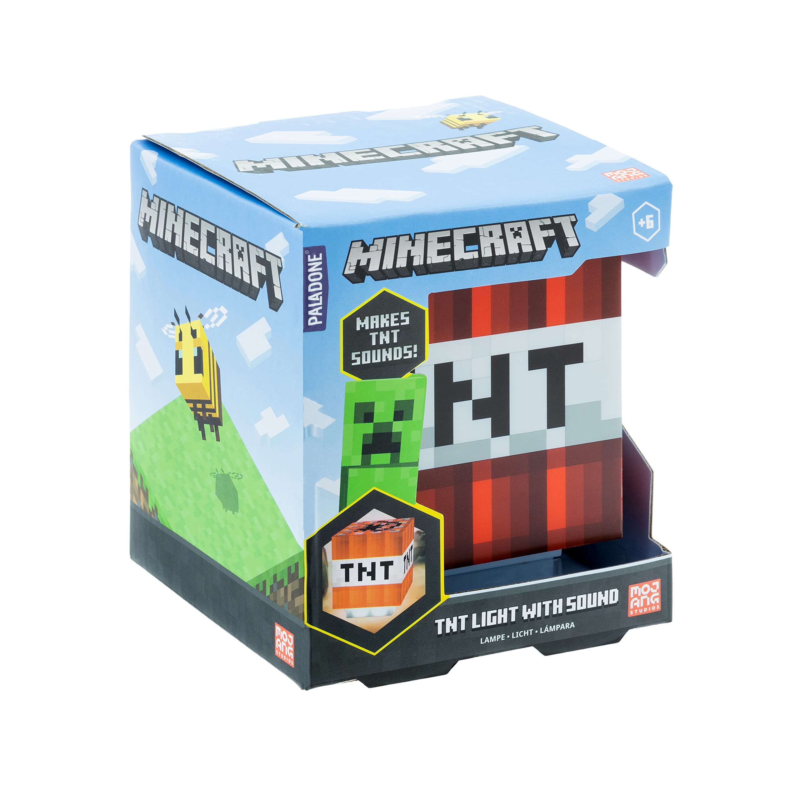 Foto 8 pulgar | Night Light Paladone Minecraft Tnt Con Sonidos Oficiales Del Juego - Venta Internacional.
