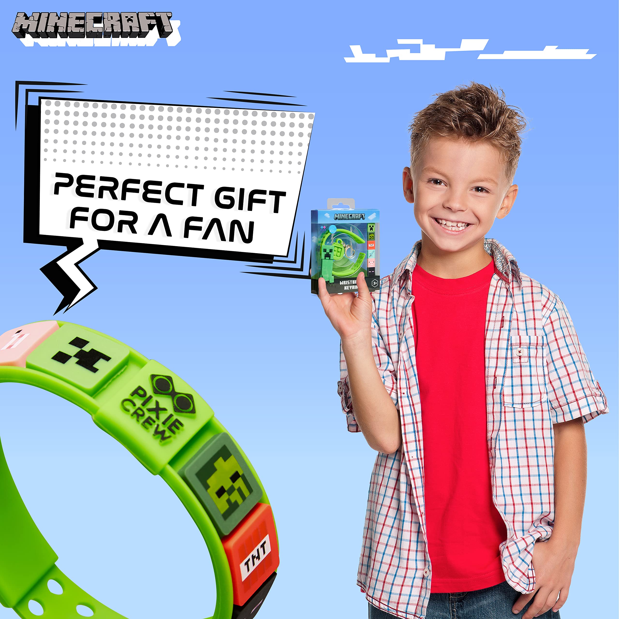 Foto 3 pulgar | Set De Llaveros Y Pulseras De Silicona Minecraft Kids - Venta Internacional.