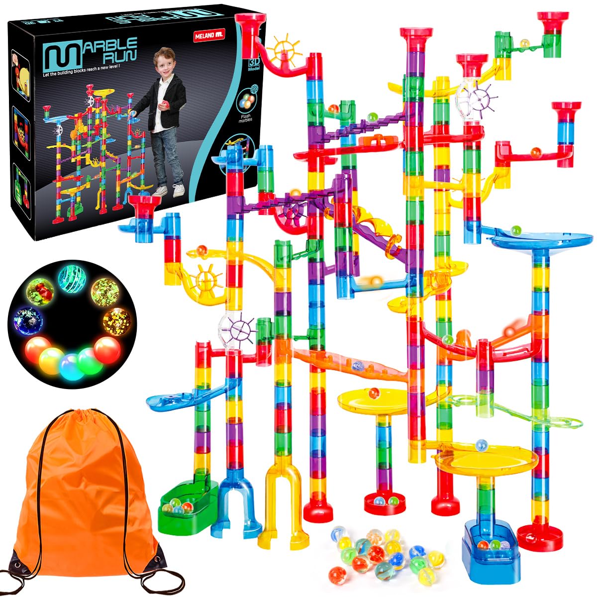 Juguete De Construcción De Laberintos Marble Run Meland, 208 Piezas, Para Niños - Venta Internacional.