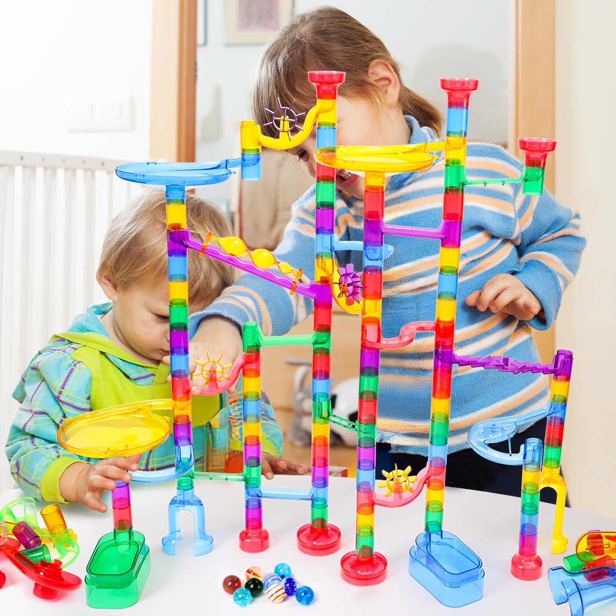 Foto 7 | Juguete De Construcción De Laberintos Marble Run Meland, 208 Piezas, Para Niños - Venta Internacional.