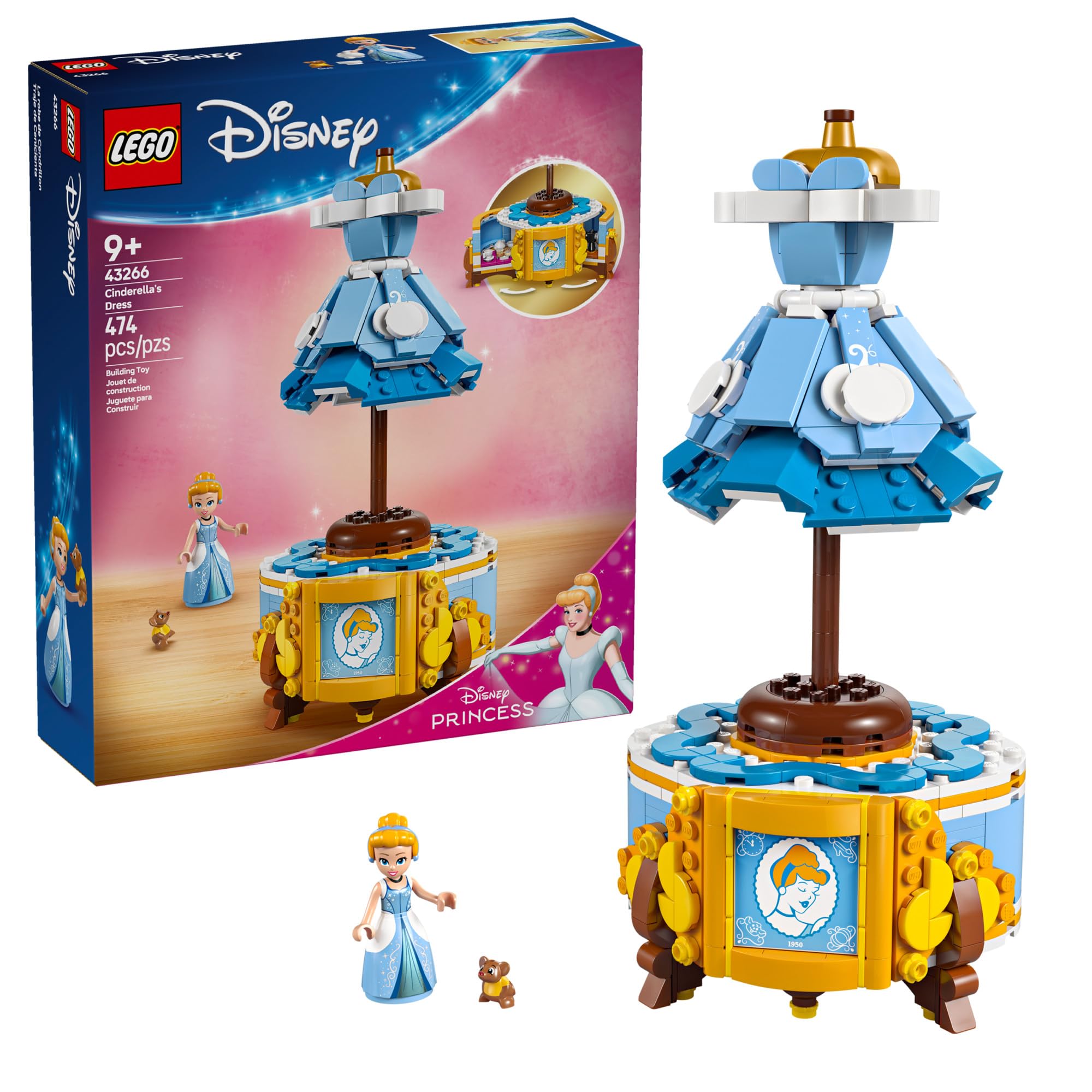 Foto 2 pulgar | Juguete De Construcción Lego Disney Princess Cinderella's Dress 43266 - Venta Internacional.