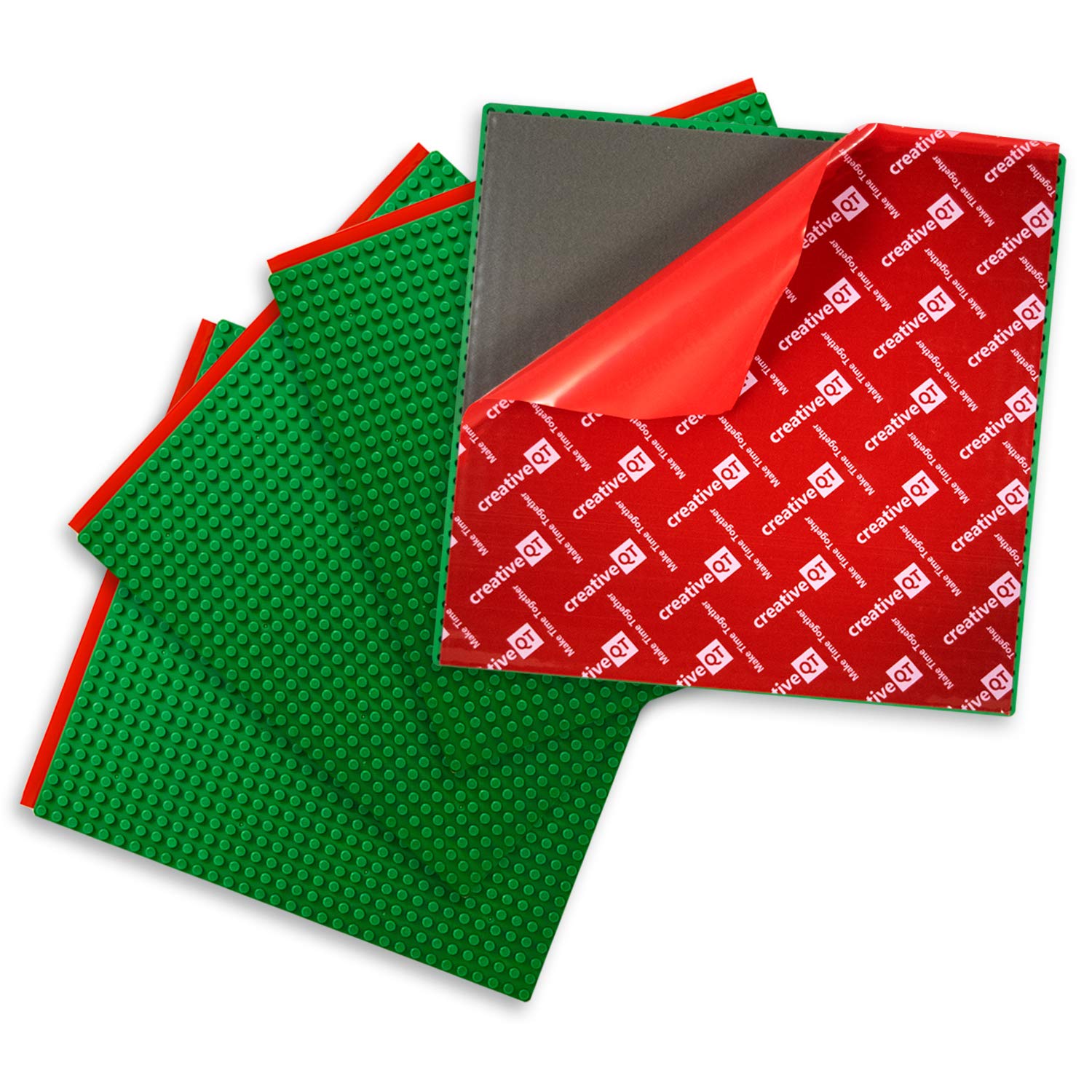 Bloques De Construcción De Juguete, Placas Base Apilables Creative Qt Makerbase Green, Paquete De 4 - Venta Internaci