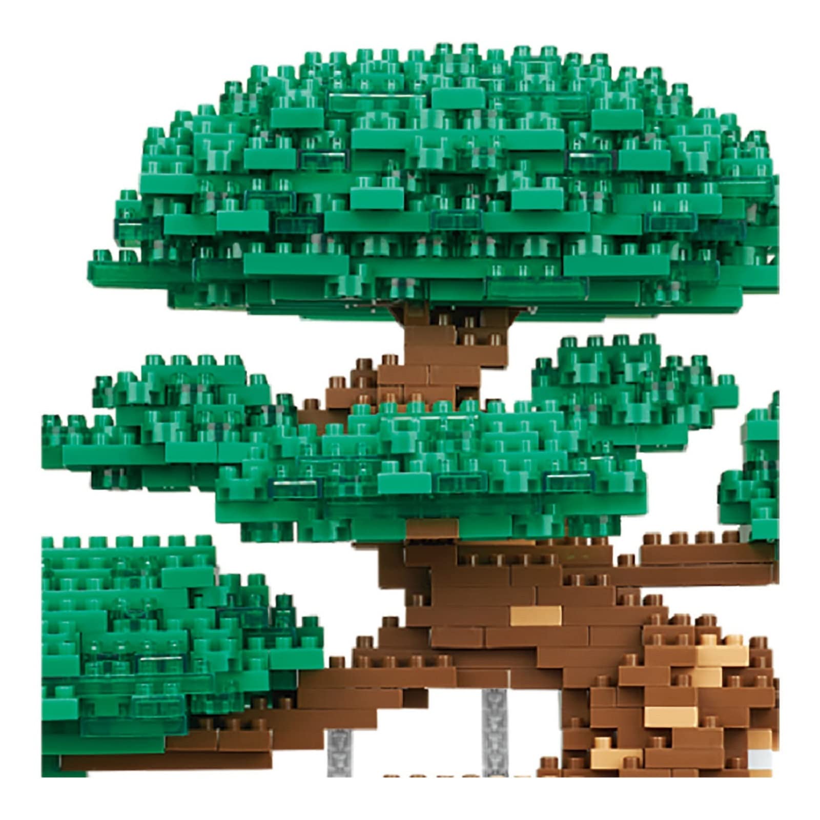 Foto 4 pulgar | Kit De Construcción Nanoblock Bonsai Matsu Deluxe Edition Green Nb039 - Venta Internacional.