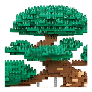 Foto 3 | Kit De Construcción Nanoblock Bonsai Matsu Deluxe Edition Green Nb039 - Venta Internacional.