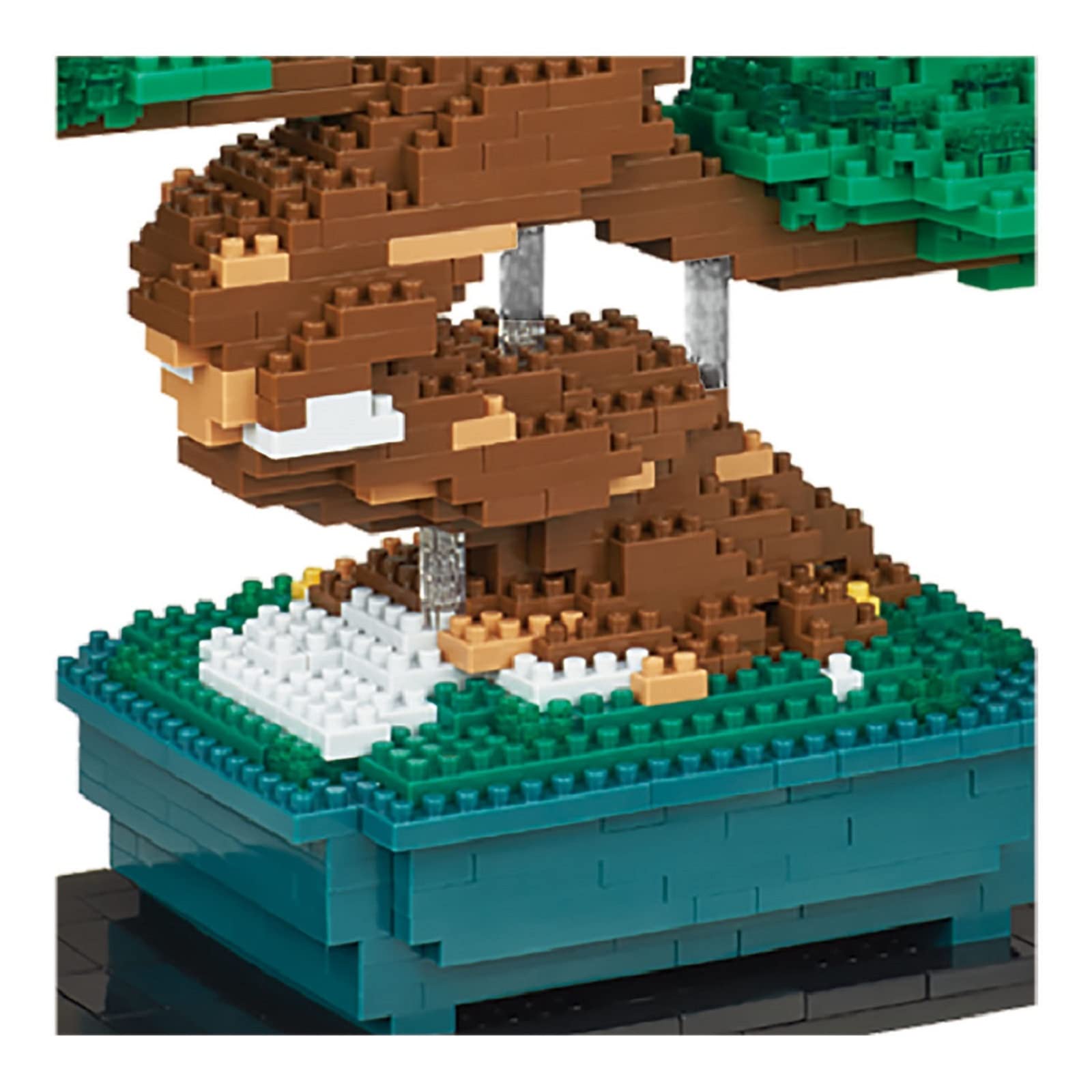 Foto 4 | Kit De Construcción Nanoblock Bonsai Matsu Deluxe Edition Green Nb039 - Venta Internacional.