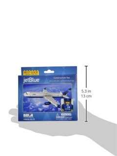 Foto 3 | Juguete De Construcción Daron Jet Blue De 55 Piezas Con Licencia Oficial - Venta Internacional.
