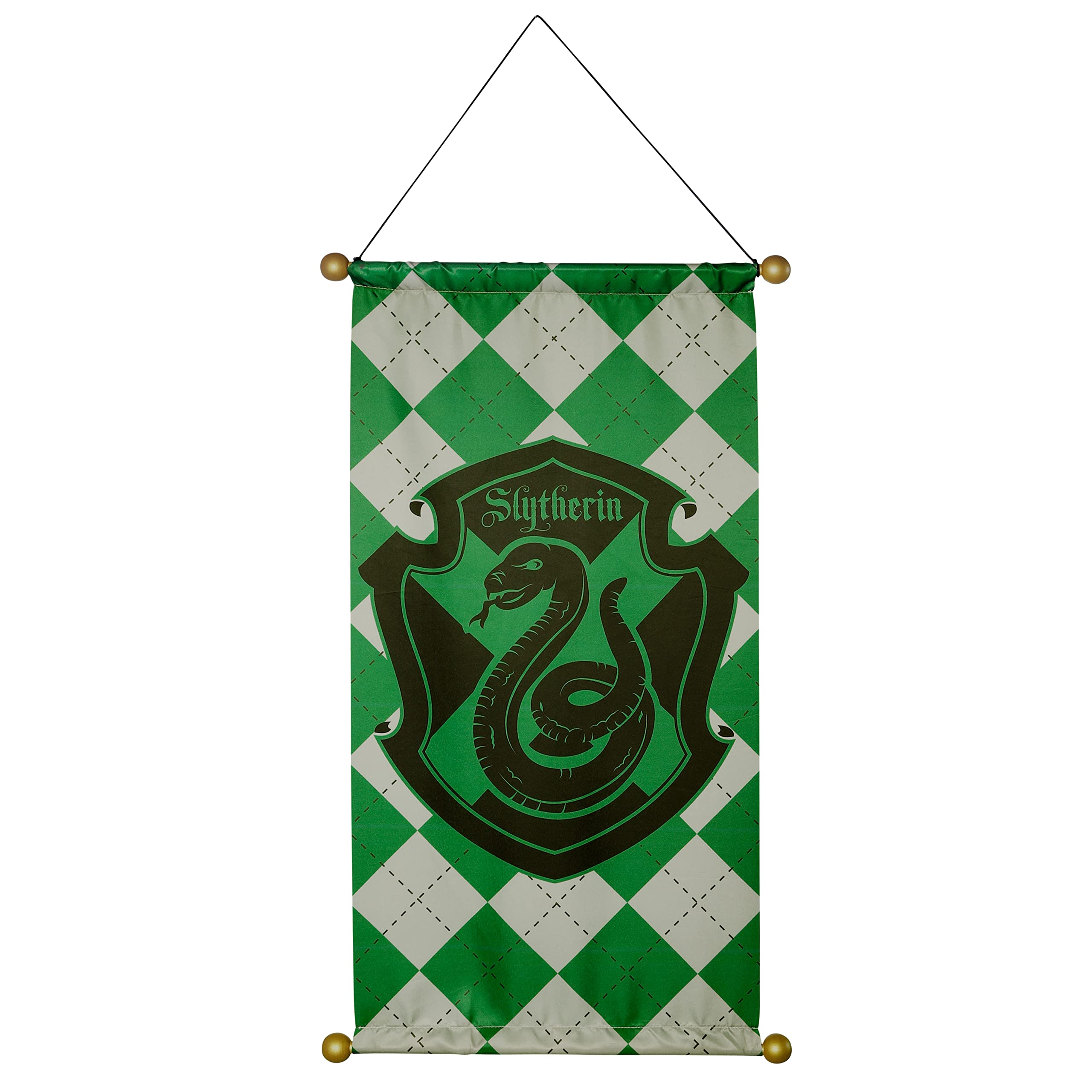 Foto 2 pulgar | Estandarte De Tela Para Casa Con Rubíes De Harry Potter, Hogwarts, Slytherin - Venta Internacional.