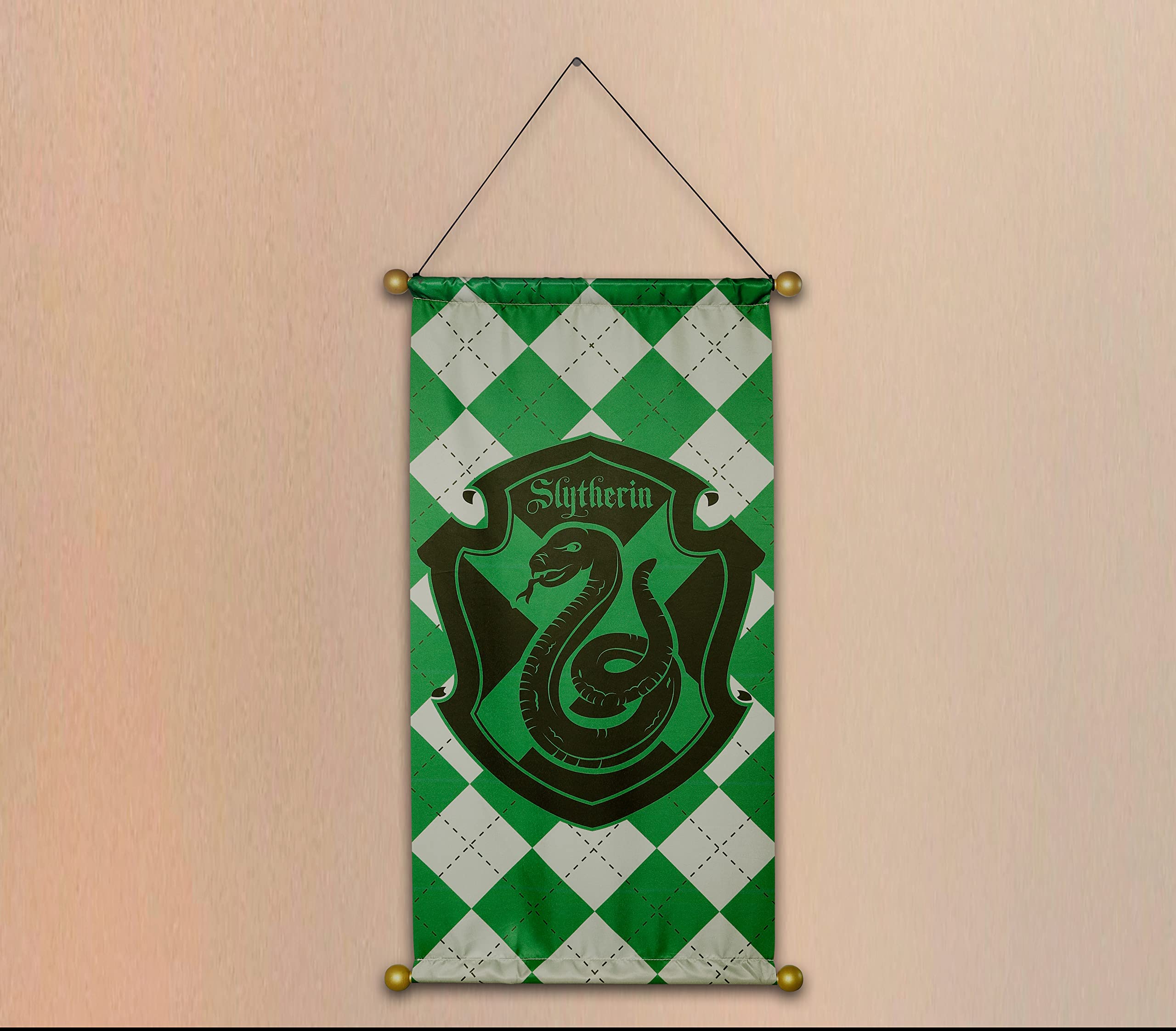 Foto 4 pulgar | Estandarte De Tela Para Casa Con Rubíes De Harry Potter, Hogwarts, Slytherin - Venta Internacional.
