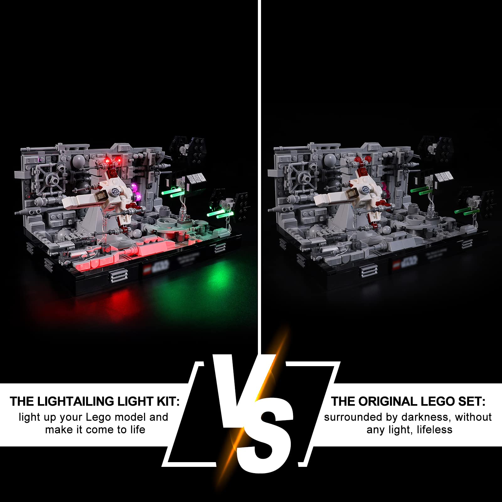 Foto 5 | Luz Led para Lego 75329 Death Star Trench Run Diorama - Venta Internacional