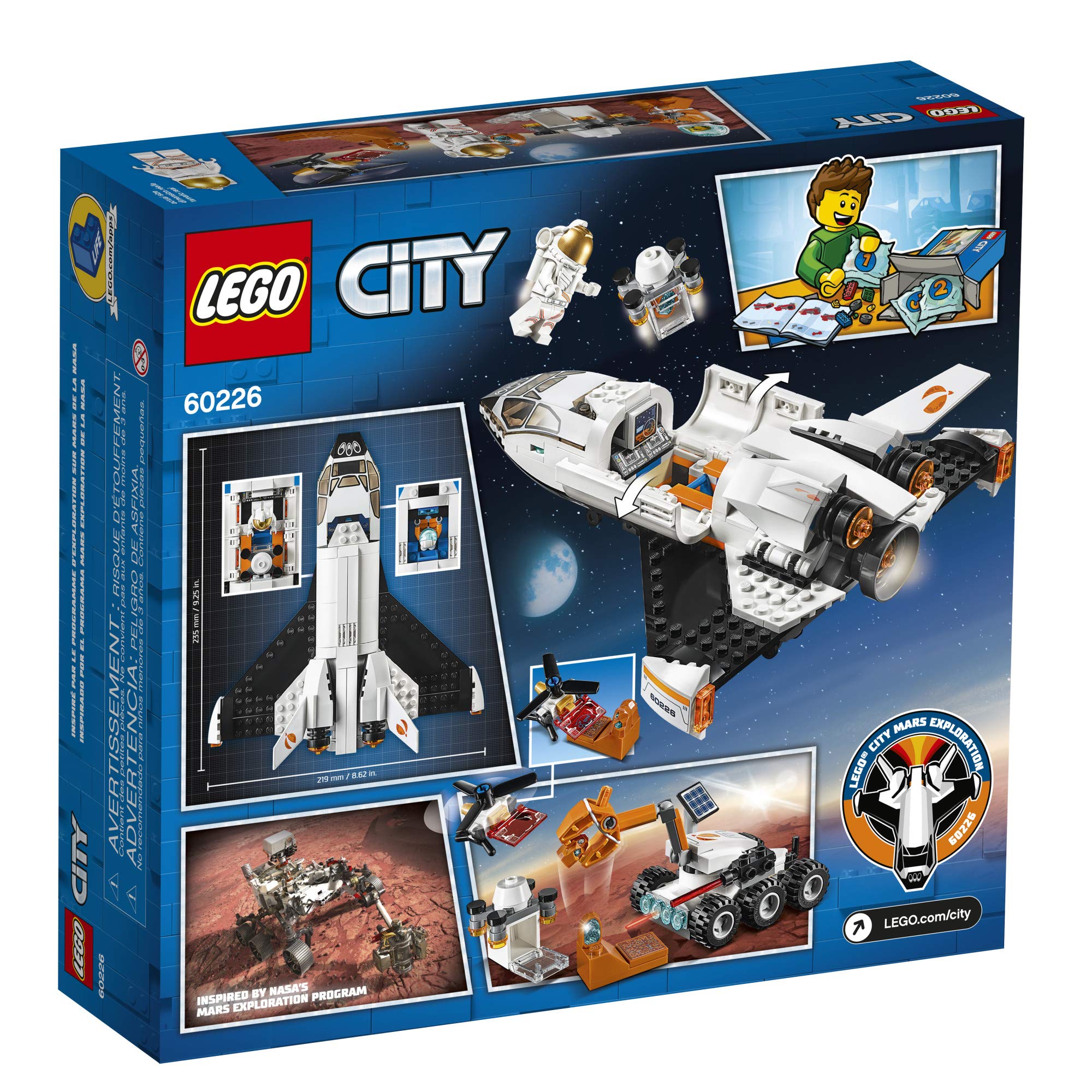 Foto 5 | Juguete de Construcción Lego City Space Mars Research Shuttle 60226 - Venta Internacional