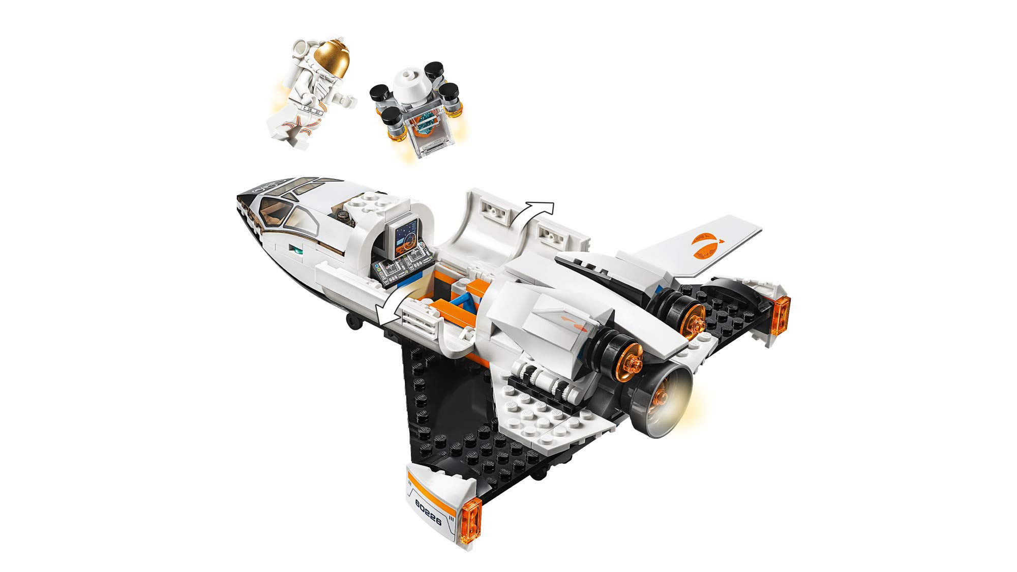 Foto 7 | Juguete de Construcción Lego City Space Mars Research Shuttle 60226 - Venta Internacional