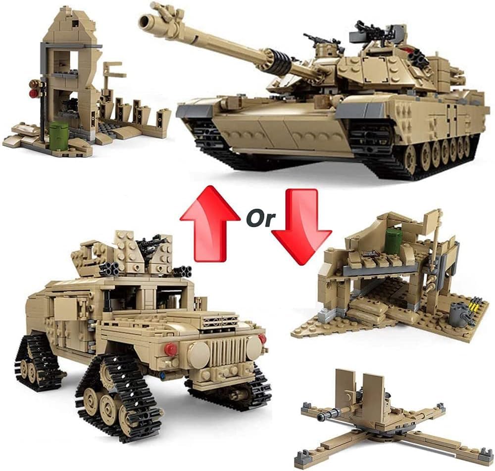 Foto 3 pulgar | Juego de Tanques Militar Modelo Feleph M1a2 A Escala 1:28 1463 Piezas - Venta Internacional