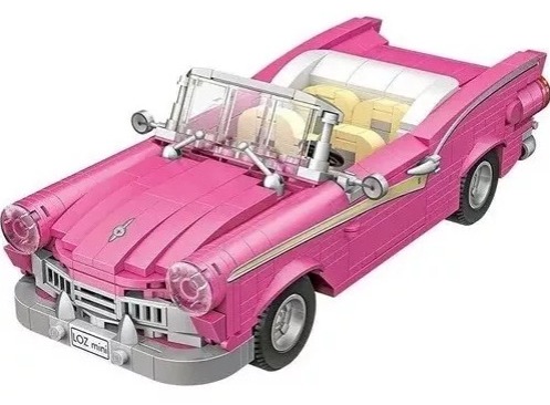 Minibloques Armables Cabriolet Rosa 560 Piezas